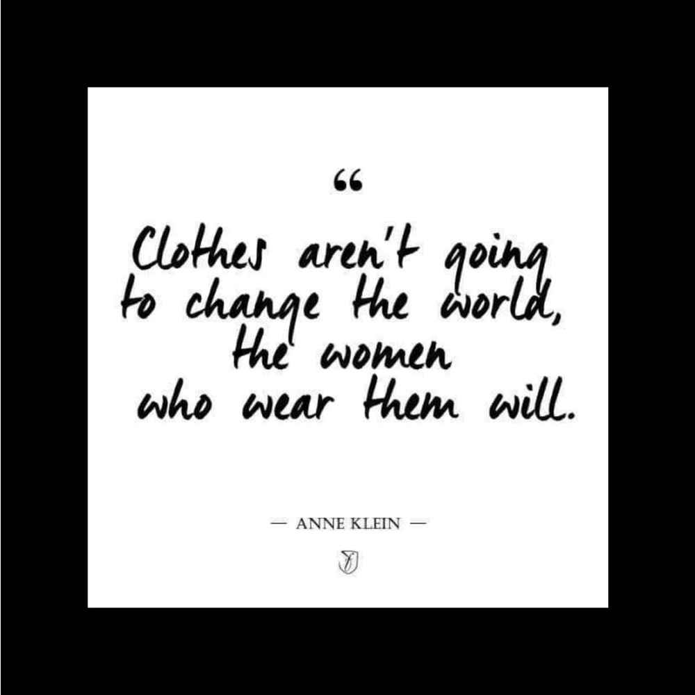 Anne Klein Quote Print - Black & White Typography